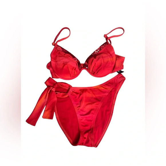 Red endless sun bikini set - Picture 1 of 5